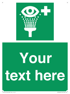 Custom Eye Wash Station Sign